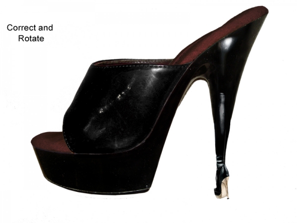 Creation of Black leather shoe: Step 7